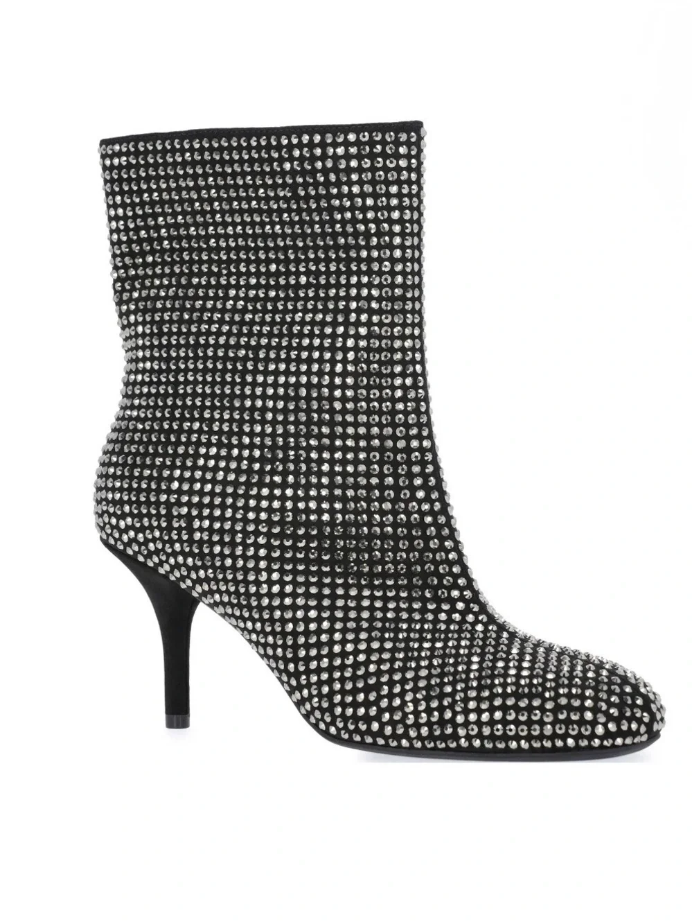 Scoop Rhinestone Ankle Booties Black Stiletto Heel Zip Boots Women’s 7 NWT